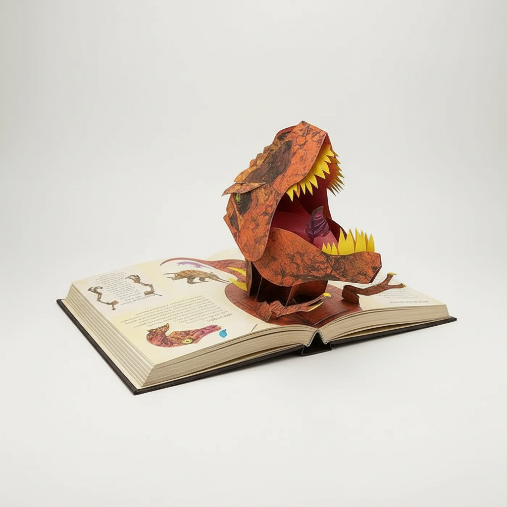 3D Pop-up Boek met Dinosauriërs voor Kinderen – Interactief Leerboek met Pop-up Scènes – Educatief Cadeau voor Dino-Liefhebbers | Sulvida
