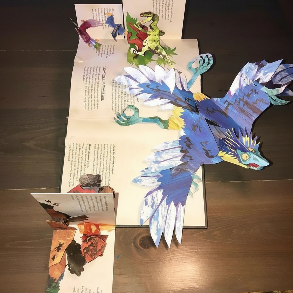 3D Pop-up Boek met Dinosauriërs voor Kinderen – Interactief Leerboek met Pop-up Scènes – Educatief Cadeau voor Dino-Liefhebbers | Sulvida