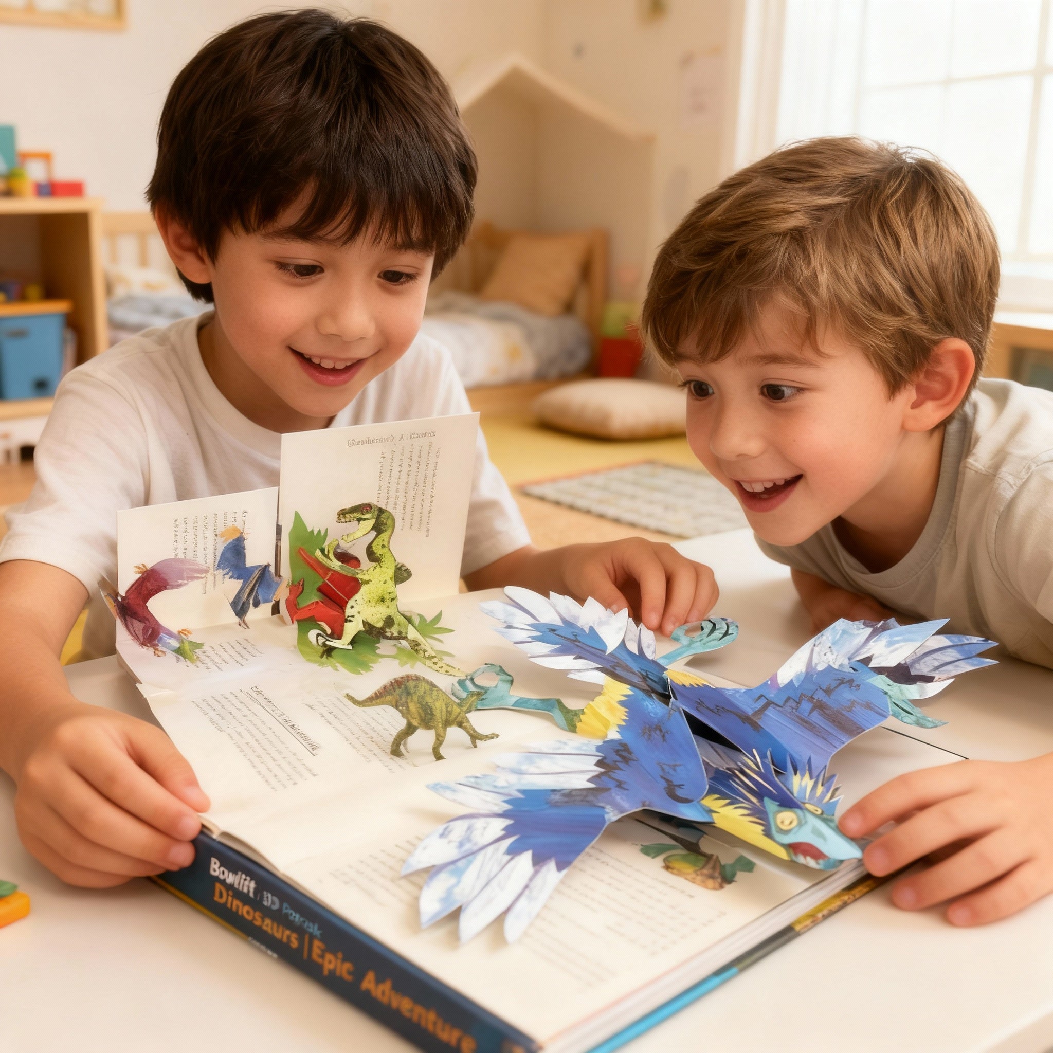 3D Pop-up Boek met Dinosauriërs voor Kinderen – Interactief Leerboek met Pop-up Scènes – Educatief Cadeau voor Dino-Liefhebbers | Sulvida