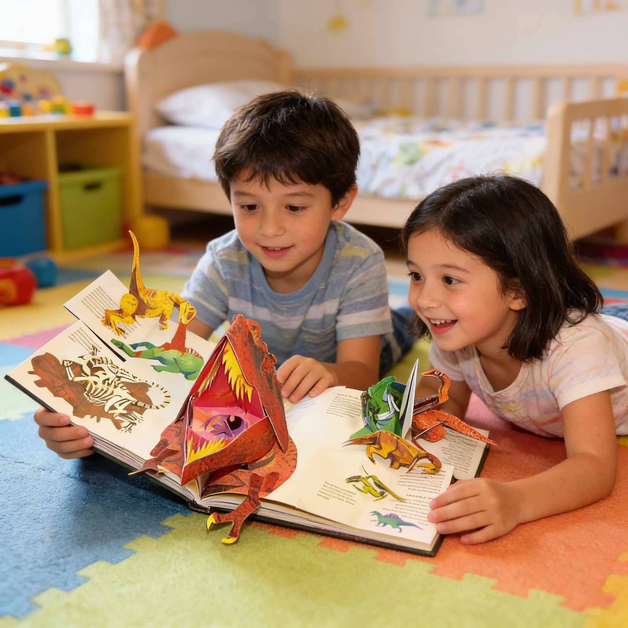 3D Pop-up Boek met Dinosauriërs voor Kinderen – Interactief Leerboek met Pop-up Scènes – Educatief Cadeau voor Dino-Liefhebbers | Sulvida