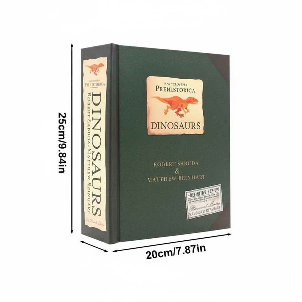 3D Pop-up Boek met Dinosauriërs voor Kinderen – Interactief Leerboek met Pop-up Scènes – Educatief Cadeau voor Dino-Liefhebbers | Sulvida