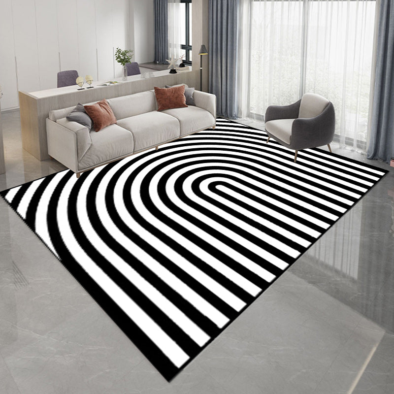Vloerkleed rechthoekig met visueel illusiedesign 60×90 cm polyester tapijt modern slaapkamer woonkamer | Sulvida