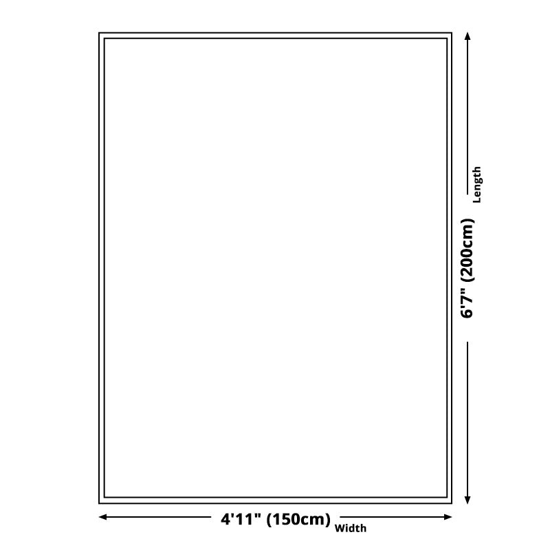 Vloerkleed rechthoekig met visueel illusiedesign 60×90 cm polyester tapijt modern slaapkamer woonkamer | Sulvida