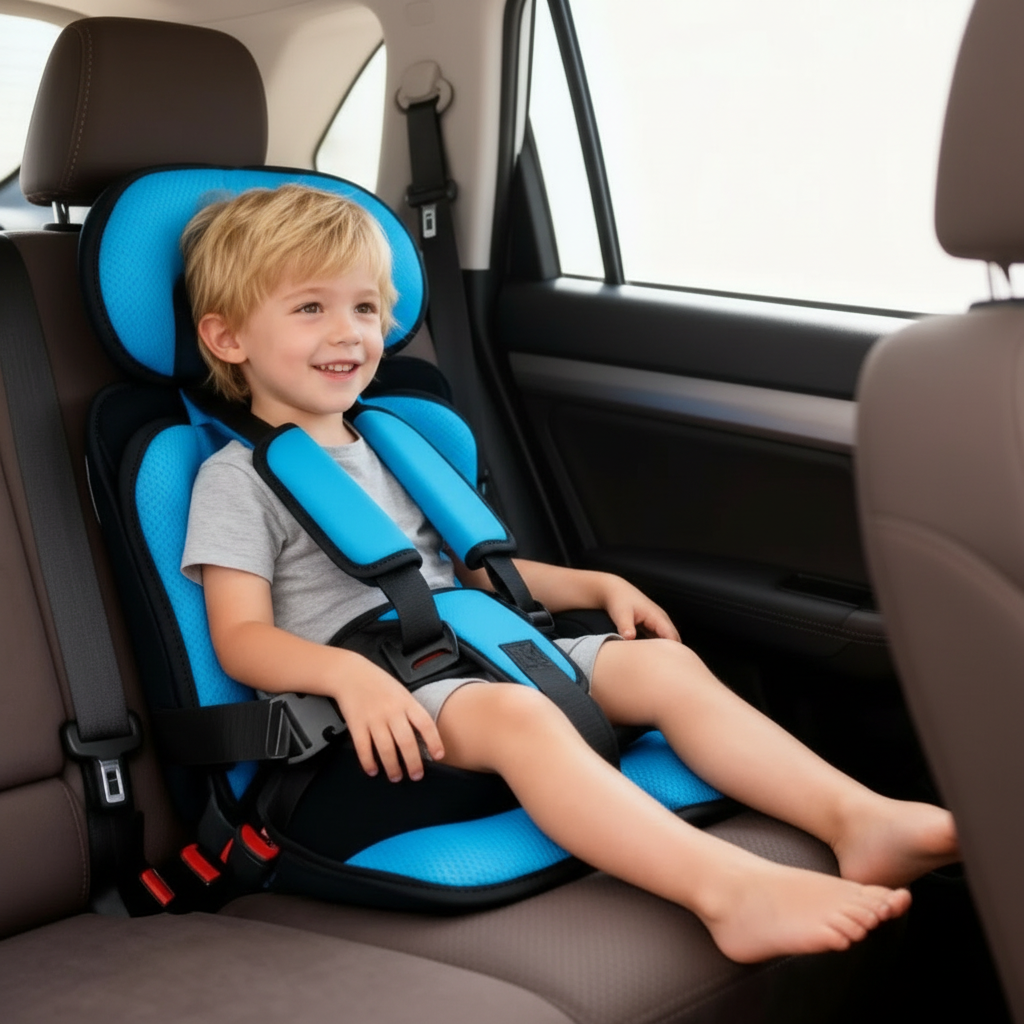 Opvouwbare Reisboosters voor Kinderen – Draagbare Autostoel met 5-Punts Gordel | Sulvida