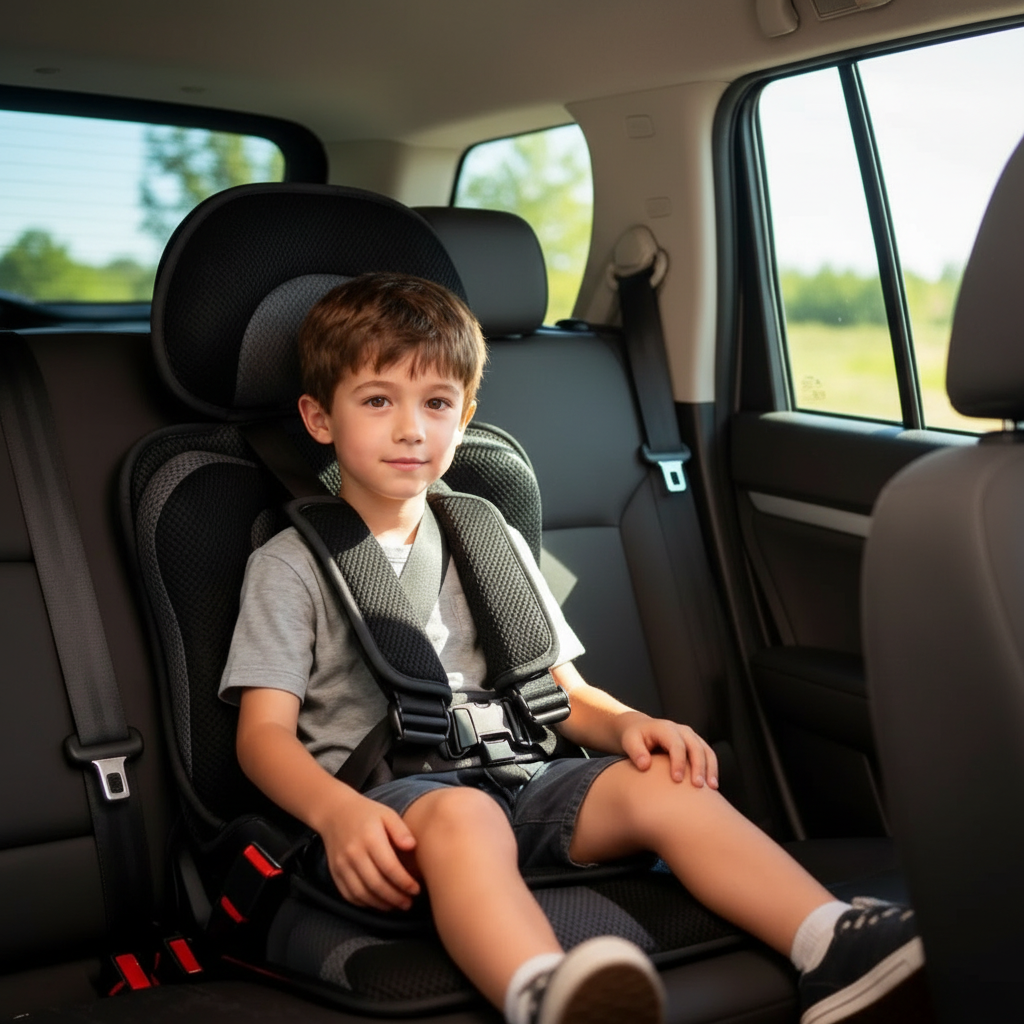 Opvouwbare Reisboosters voor Kinderen – Draagbare Autostoel met 5-Punts Gordel | Sulvida