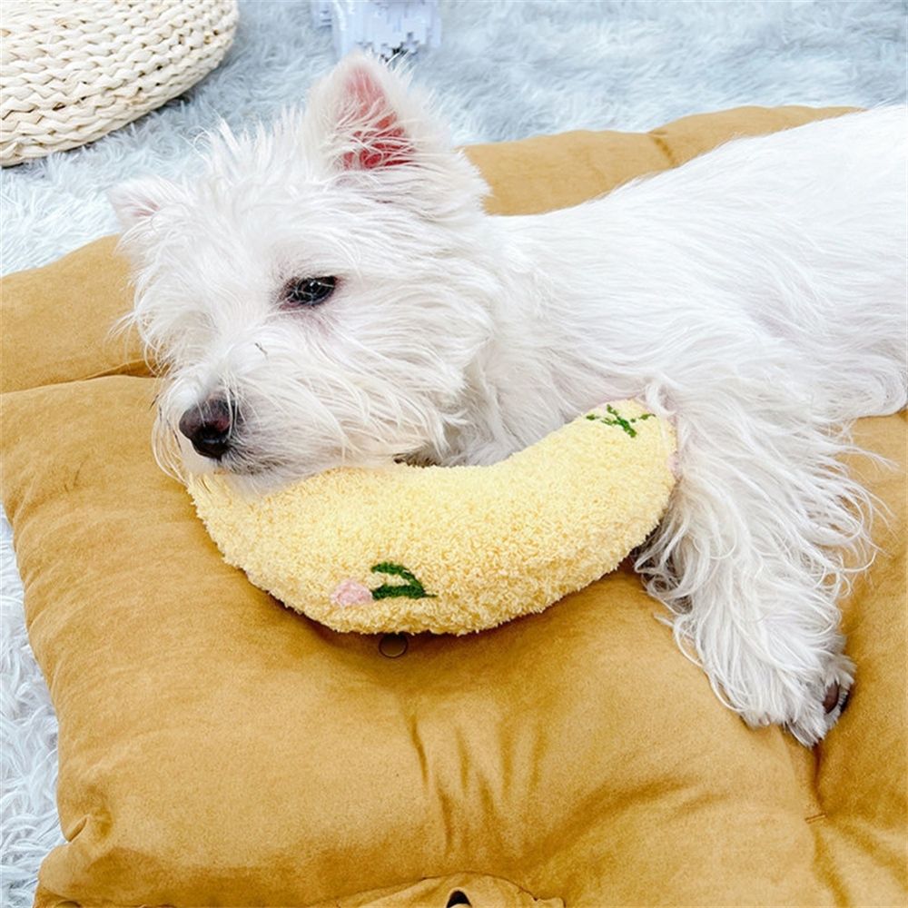 Rustgevend Huisdierkussen U-Vorm Steun Zachte Bekleding Hond Kat Beige Grijs Roze Comfortabel Rustplek Bed | Sulvida
