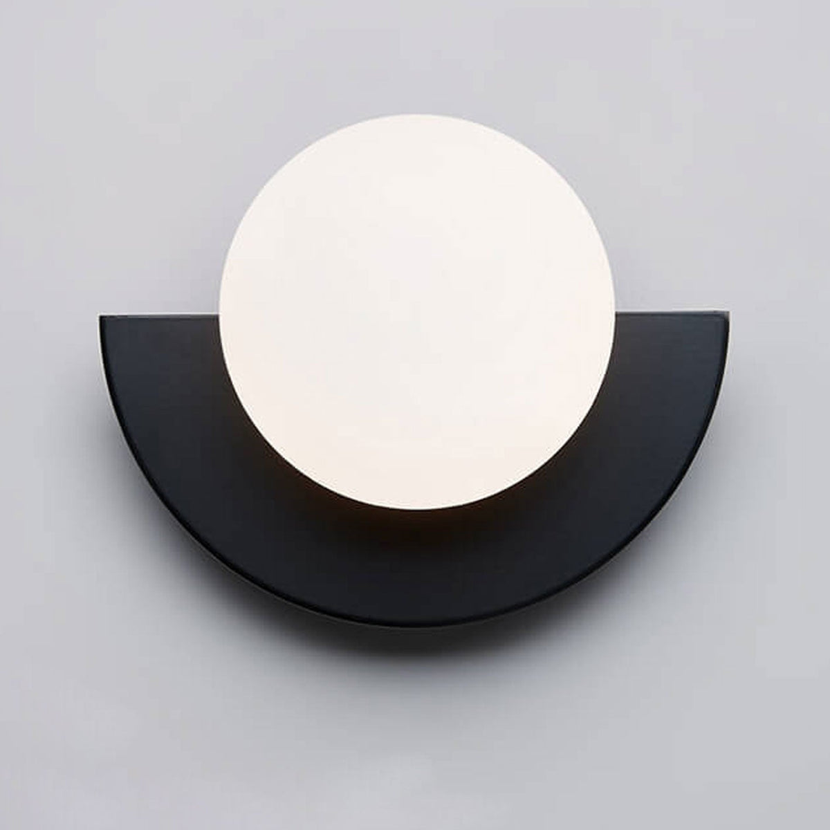 Glazen Wandlamp Halve Bol IJzer Glas E14 Fitting 1 Lichtpunt Modern Design Slaapkamer Woonkamer Verlichting | Sulvida