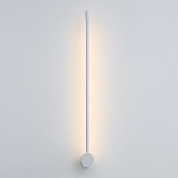 Wandlamp LED lineair 60 cm wit zwart dimbaar met afstandsbediening voor slaapkamer gang woonkamer modern design | Sulvida