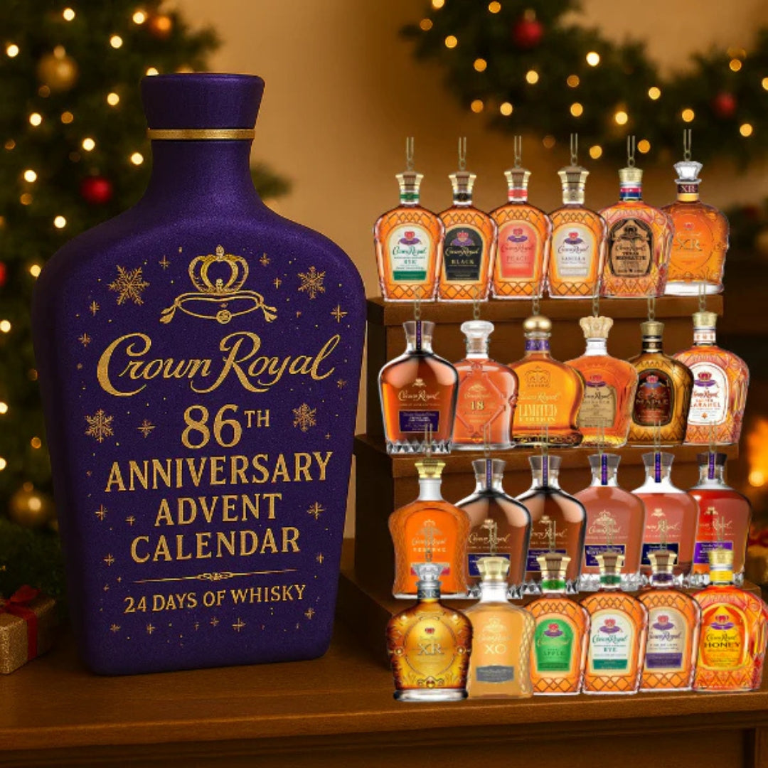 Calendrier de l’Avent avec 24 mini-bouteilles décoratives pour Noël, le Nouvel An et les fêtes | Sulvida