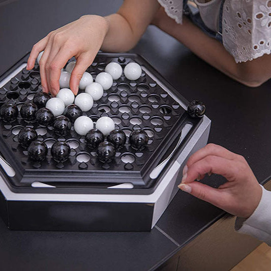 Strategisch Knikkersspel – Leer Vooruit Denken en Plannen | Houten Bordspel voor 2 Spelers | Sulvida