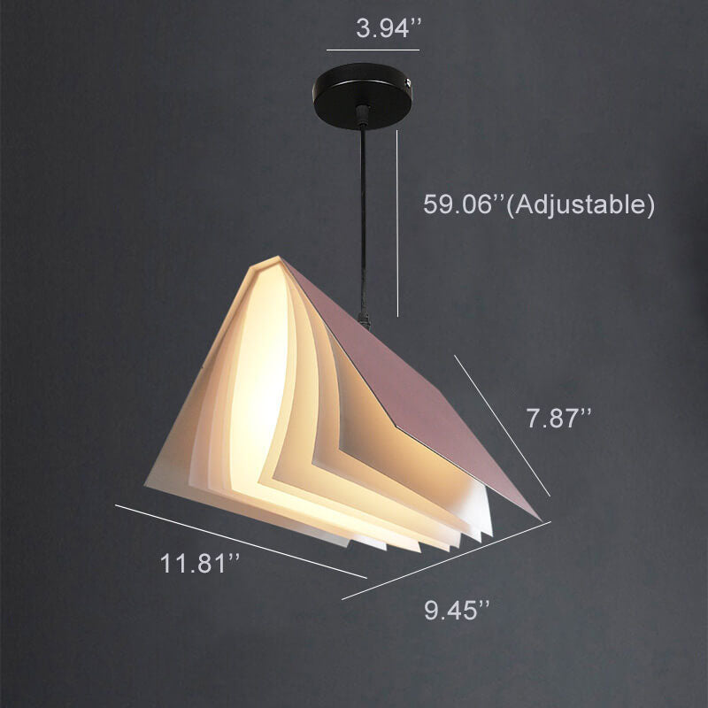 Hanglamp Boek PVC Metaal Verstelbaar Touwsnoer Moderne Leeslamp Woonkamer Slaapkamer Verlichting E26 Fitting | Sulvida