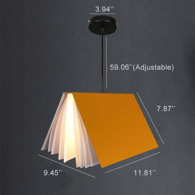 Hanglamp Boek PVC Metaal Verstelbaar Touwsnoer Moderne Leeslamp Woonkamer Slaapkamer Verlichting E26 Fitting | Sulvida