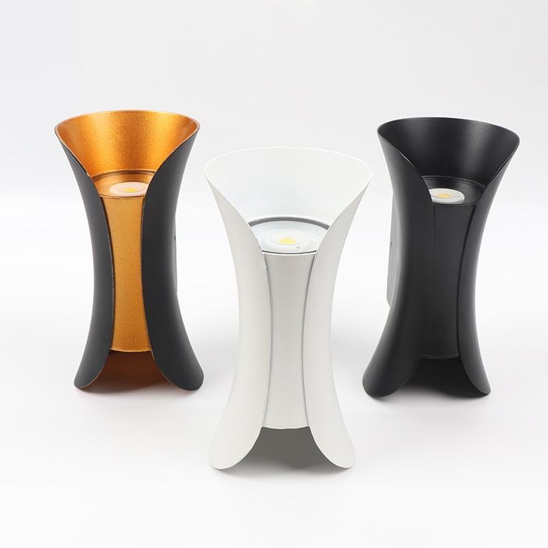 LED Wandlamp Gebogen Ontwerp voor Buiten IP65 Waterbestendig Moderne Tuinverlichting Zwart Wit Goud Buitenmuur | Sulvida