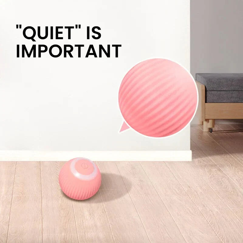 Interactieve Kattenspeelbal met Bewegingssensor en Automatische Rotatie Roze Groen voor Actieve Katten | Sulvida