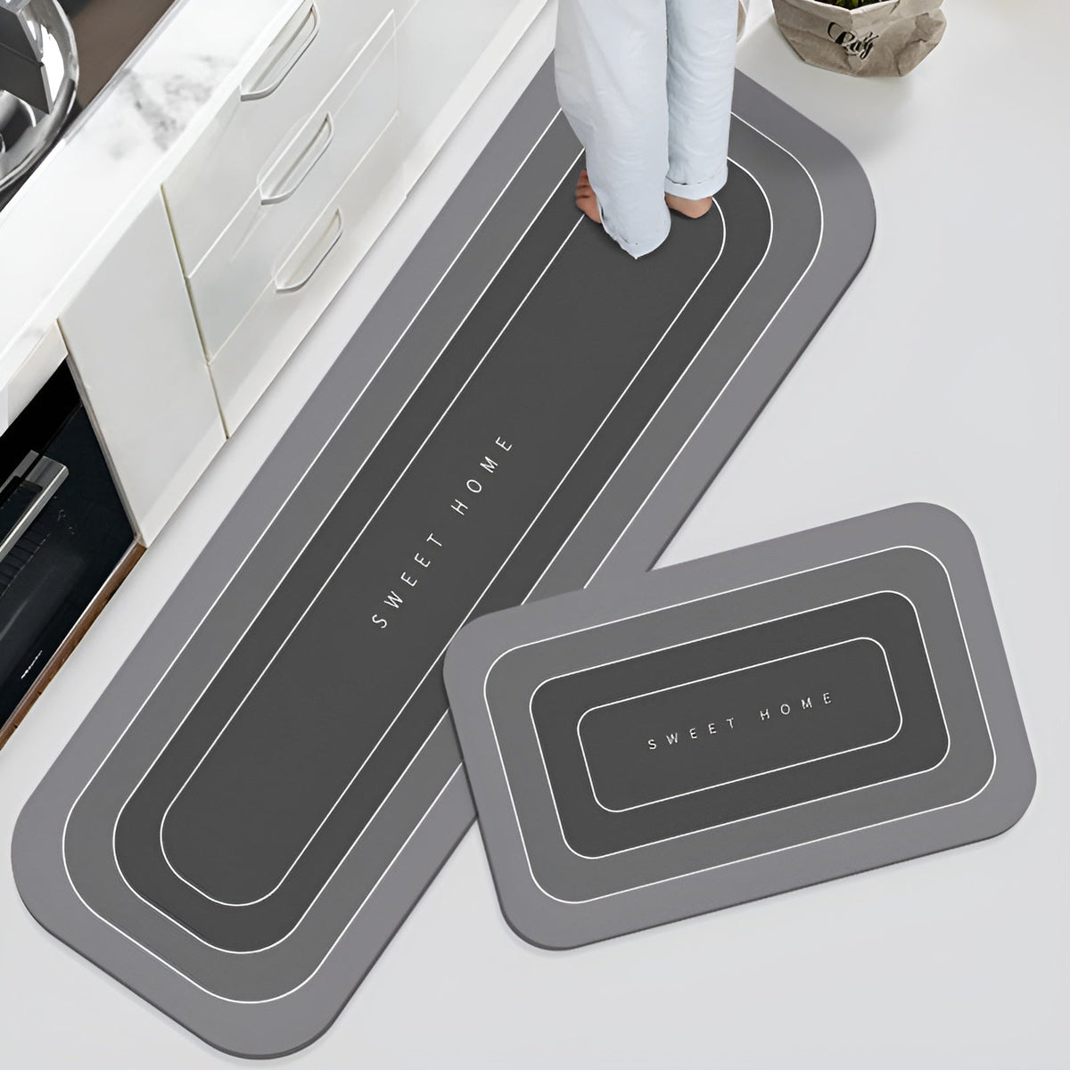 Antislip Badmat Ultra-Absorberend Sneldrogend – Veilig Zacht Microvezel – 40x60 50x80 50x160 Badkamer WC | Sulvida