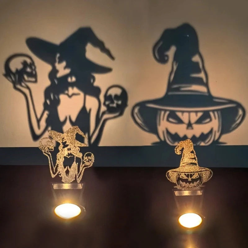 Kandelaar Metaal Zwart Sculptuur Halloween Decoratie Tafelkandelaar Sfeerlicht Woonkamer Sfeerverlichting | Sulvida