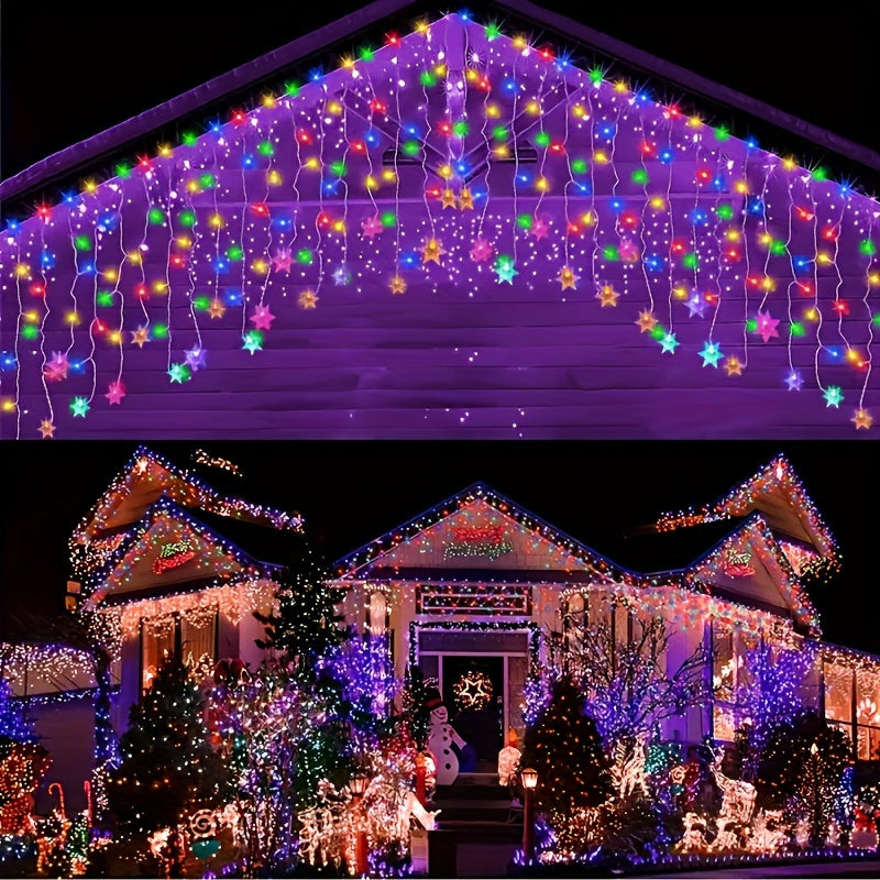 Verlichte Sneeuwvlok Slinger 4 Meter USB – Kerstverlichting Sfeerlicht Binnen Buiten Winterdecoratie | Sulvida