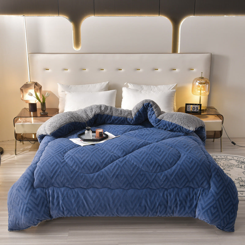 Sherpa Winterdeken met Vulling – Dikke Fleece Plaid Extra Warm en Zacht – Tweepersoonsbed Woonkamer – Knusse Sprei | Sulvida