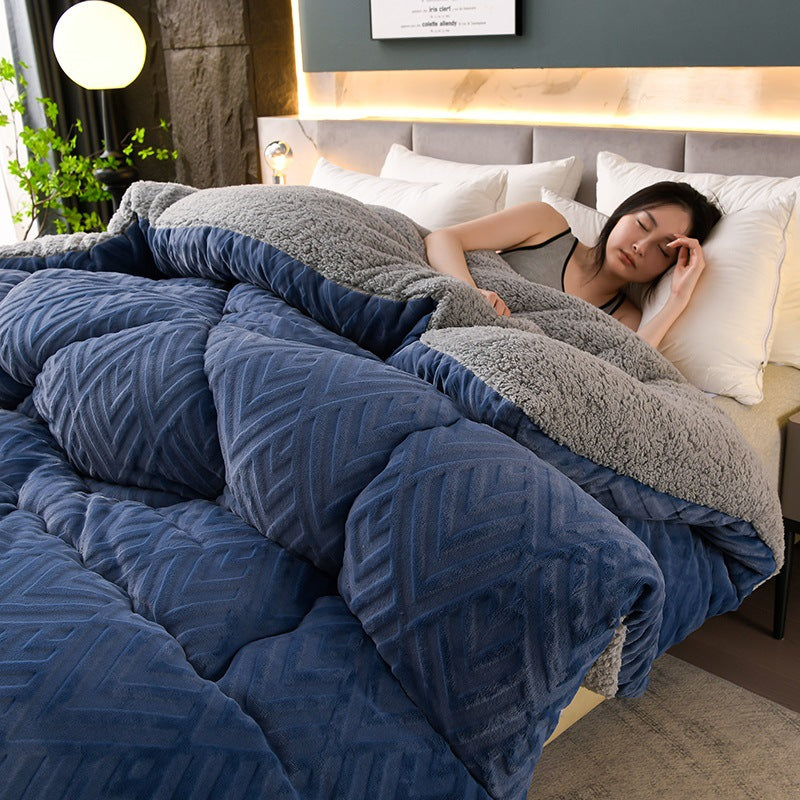 Sherpa Winterdeken met Vulling – Dikke Fleece Plaid Extra Warm en Zacht – Tweepersoonsbed Woonkamer – Knusse Sprei | Sulvida