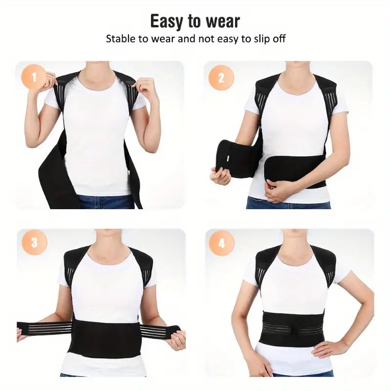 Magnetische Rugbrace met Infrarood Warmte en Nekstuk voor Pijnverlichting Houding en Rugondersteuning | Sulvida