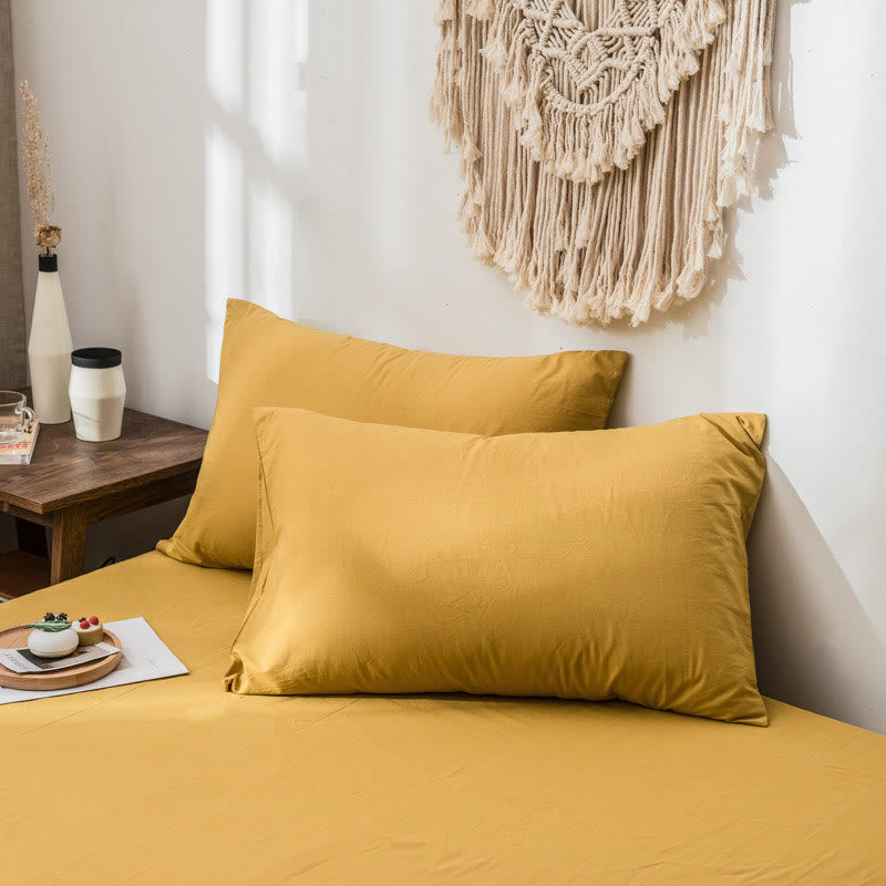 Zacht Katoenen Kussensloop Set – 2 Stuks Ademende Kussenslopen 48×74cm in Diverse Kleuren voor Optimaal Slaapcomfort en Fris Beddengoed | Sulvida