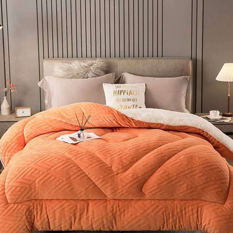 Sherpa Winterdeken met Vulling – Dikke Fleece Plaid Extra Warm en Zacht – Tweepersoonsbed Woonkamer – Knusse Sprei | Sulvida