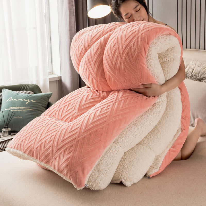 Sherpa Winterdeken met Vulling – Dikke Fleece Plaid Extra Warm en Zacht – Tweepersoonsbed Woonkamer – Knusse Sprei | Sulvida