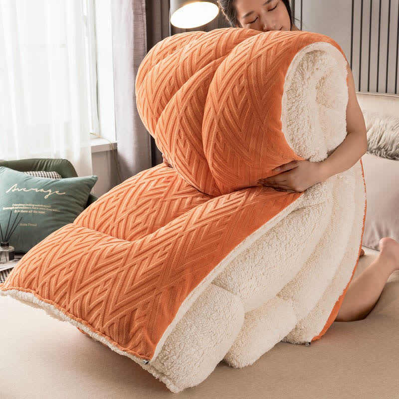 Sherpa Winterdeken met Vulling – Dikke Fleece Plaid Extra Warm en Zacht – Tweepersoonsbed Woonkamer – Knusse Sprei | Sulvida