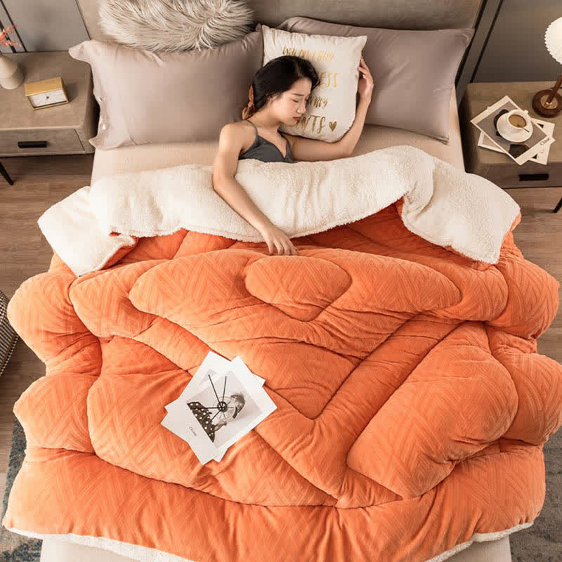 Sherpa Winterdeken met Vulling – Dikke Fleece Plaid Extra Warm en Zacht – Tweepersoonsbed Woonkamer – Knusse Sprei | Sulvida