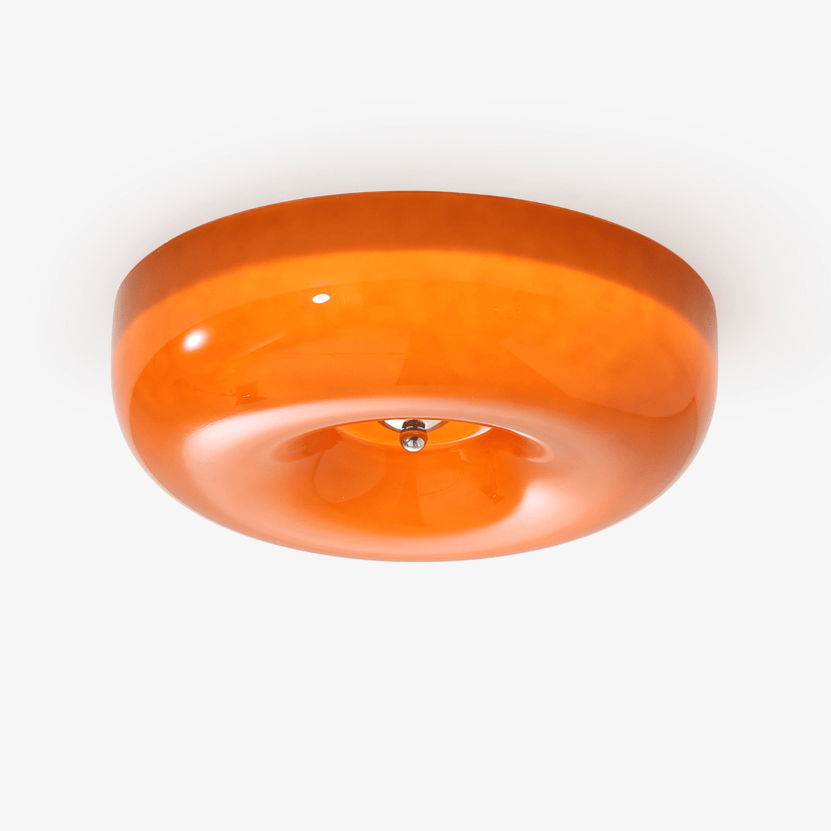 Plafondlamp met Gedraaid Glas en Chroom Moderne Verlichting Slaapkamer Woonkamer Hal 32 40 46 cm Diameter | Sulvida