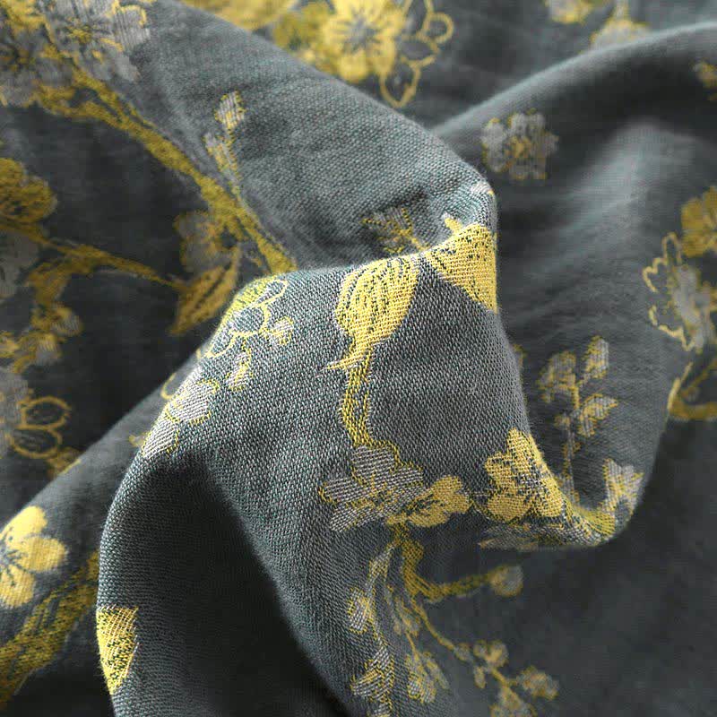 Luxe Loungewear Set van Jacquard Katoen in Vintage Stijl – Ultrazacht Loungetenue voor Ontspanning, Slaap en Thuis Relaxen | Sulvida