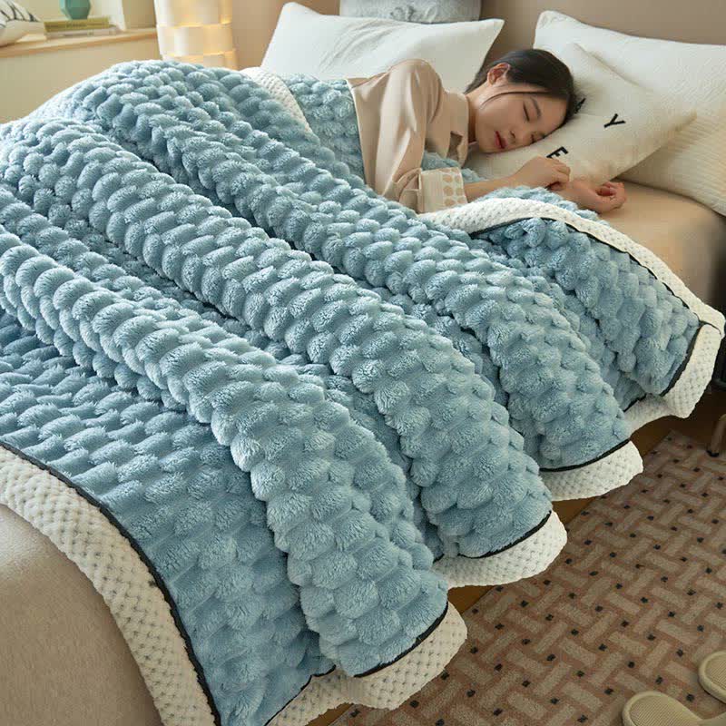 Omkeerbare Plaid Deken van Dikke Coral Fleece - Zachte Polyester voor Bank en Bed - Verkrijgbaar in 8 Kleuren en 2 Maten | Sulvida