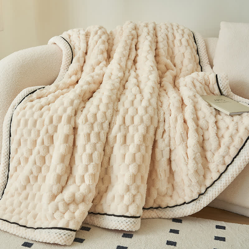 Omkeerbare Plaid Deken van Dikke Coral Fleece - Zachte Polyester voor Bank en Bed - Verkrijgbaar in 8 Kleuren en 2 Maten | Sulvida