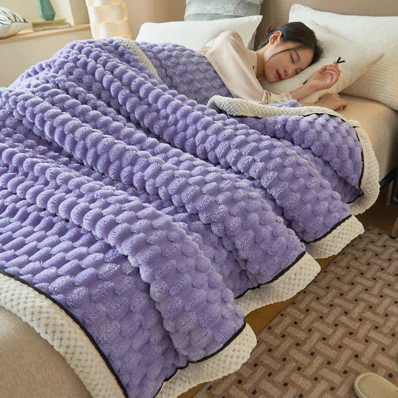 Omkeerbare Plaid Deken van Dikke Coral Fleece - Zachte Polyester voor Bank en Bed - Verkrijgbaar in 8 Kleuren en 2 Maten | Sulvida