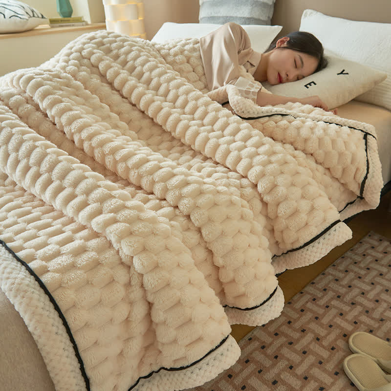 Omkeerbare Plaid Deken van Dikke Coral Fleece - Zachte Polyester voor Bank en Bed - Verkrijgbaar in 8 Kleuren en 2 Maten | Sulvida