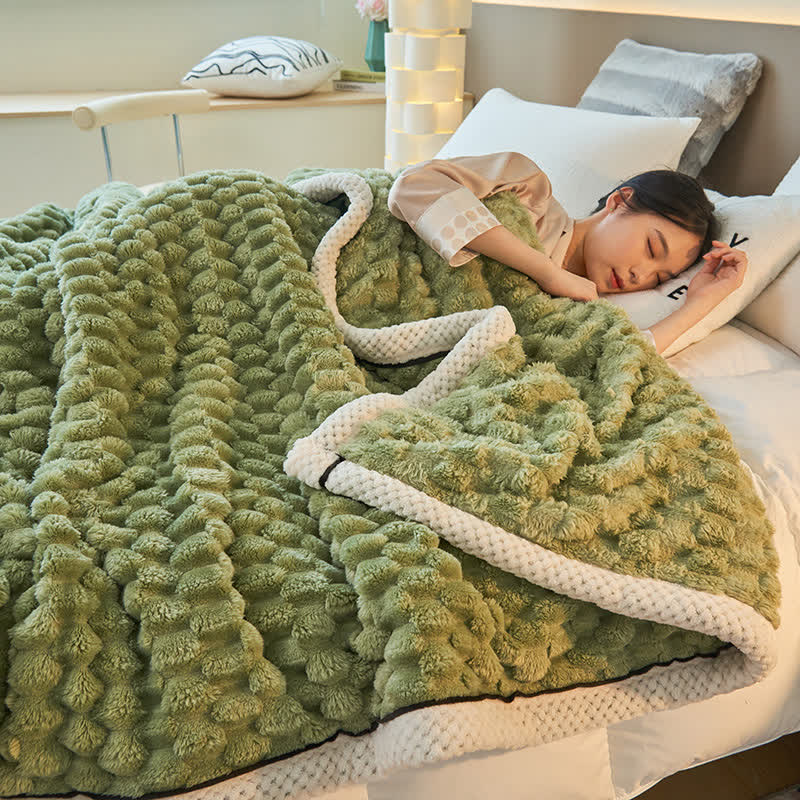 Omkeerbare Plaid Deken van Dikke Coral Fleece - Zachte Polyester voor Bank en Bed - Verkrijgbaar in 8 Kleuren en 2 Maten | Sulvida