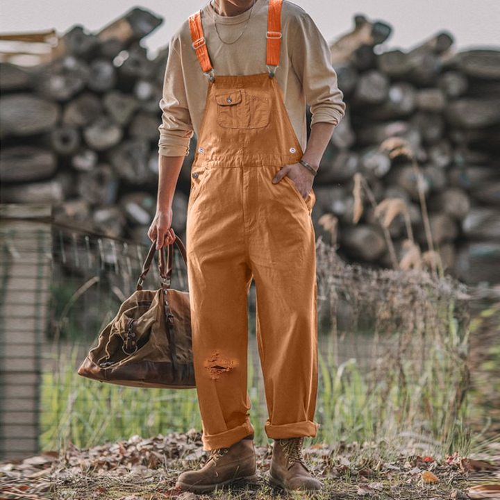 Unisex-Gartenlatzhose mit verstellbaren Trägern, blau, braun, atmungsaktive Arbeitskleidung, strapazierfähig, bequem, mehrere Größen | Sulvida