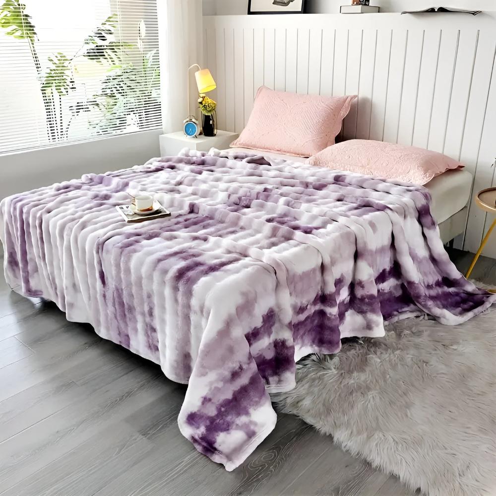 Tie-Dye Plaid Imitatiebont Zacht Golvend Patroon Woonkamer Slaapkamer Decoratief Warm Comfort 150-230cm | Sulvida