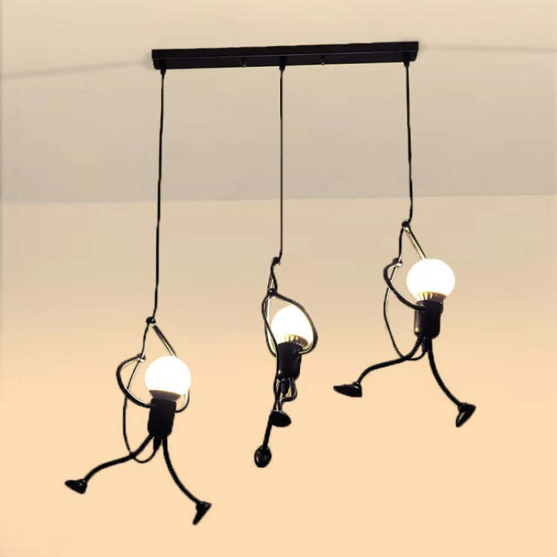 Hanglamp Figuur Metaal Zwart Wit LED E27 Woonkamer Eetkamer Slaapkamer Modern Design Plafondverlichting | Sulvida