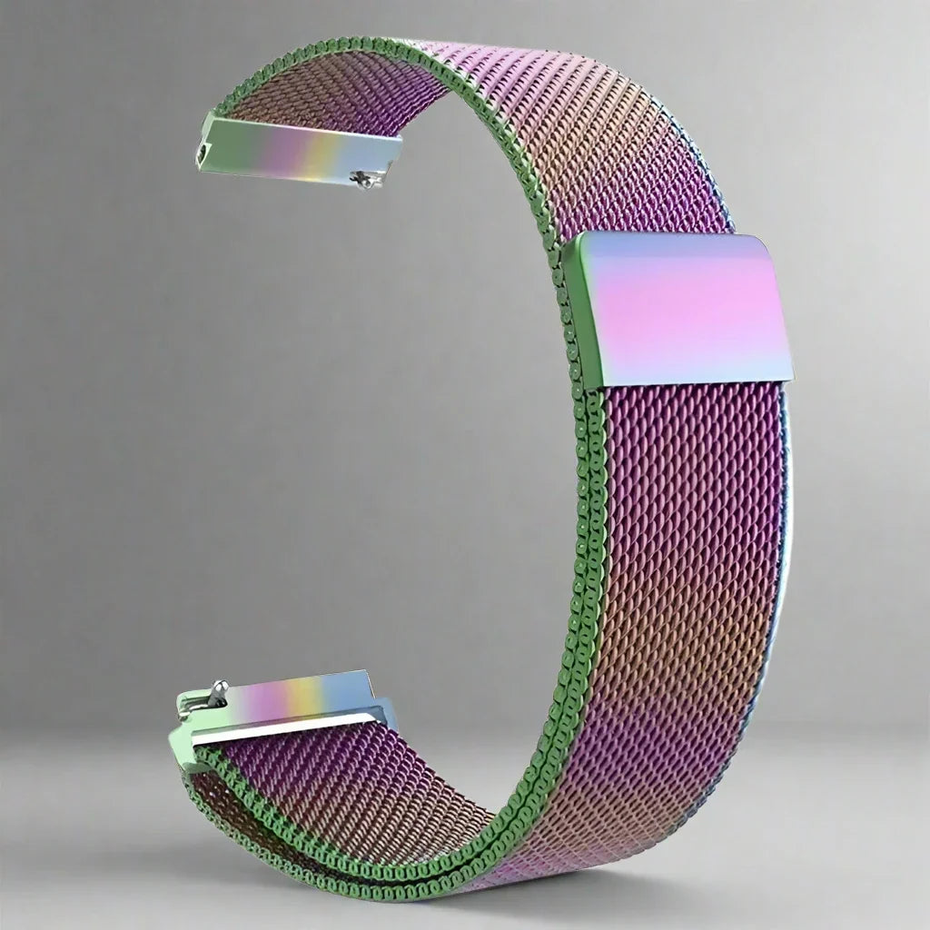 Bracelet en maille milanaise métallique pour montre connectée Garmin Venu, bracelet de remplacement en acier, accessoire | Sulvida