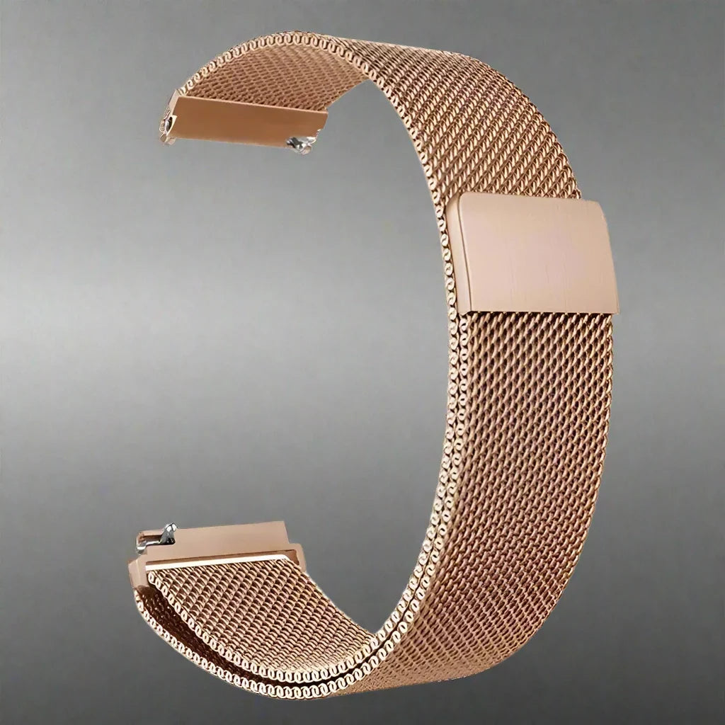 Bracelet en maille milanaise métallique pour montre connectée Garmin Venu, bracelet de remplacement en acier, accessoire | Sulvida