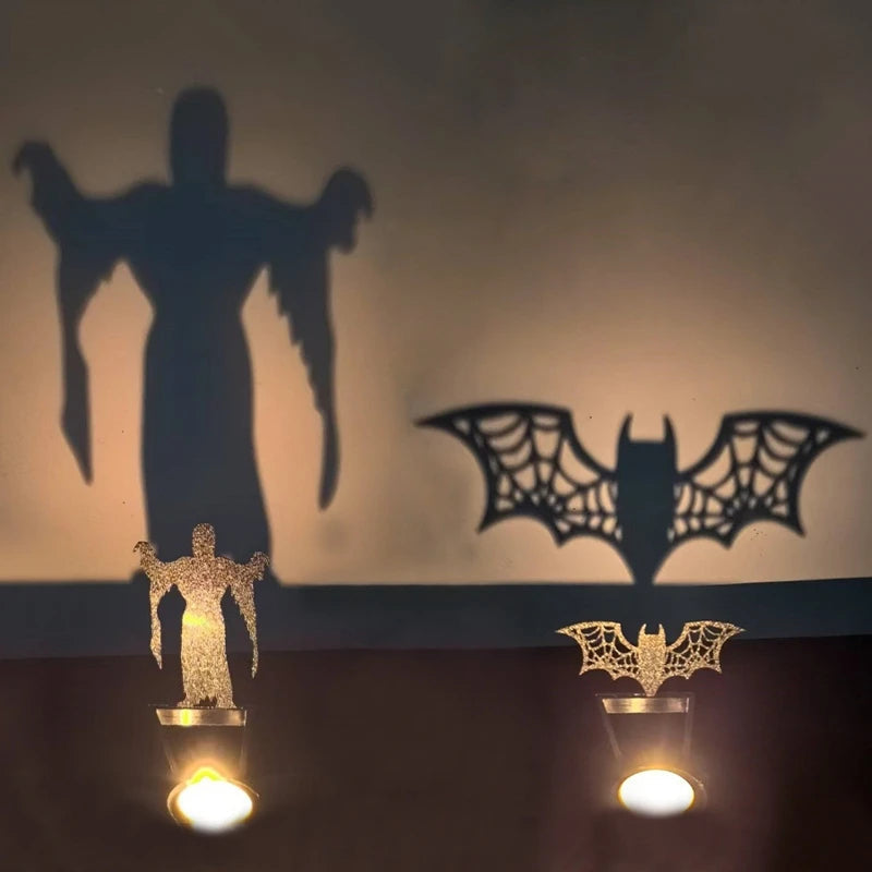 Kandelaar Metaal Zwart Sculptuur Halloween Decoratie Tafelkandelaar Sfeerlicht Woonkamer Sfeerverlichting | Sulvida