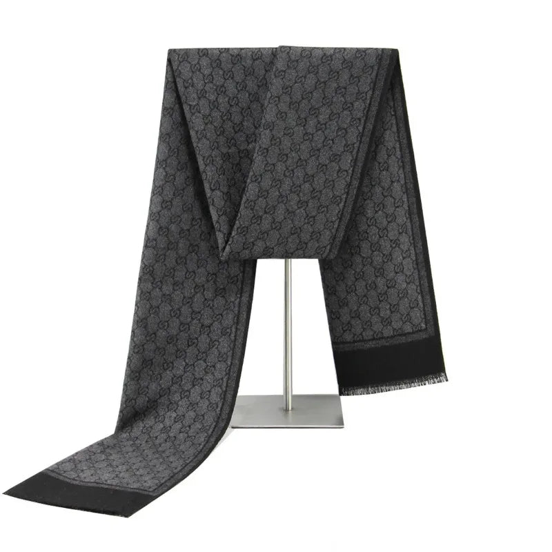 Wintersjaal Kasjmierzacht Patroon met Franjes Warm Elegant Stijlvol Accessoire voor Dagelijks Gebruik Comfort | Sulvida