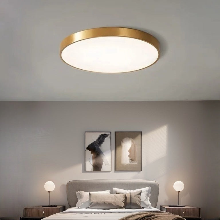 Ronde LED-plafondlamp dimbaar met modern design voor woonkamer slaapkamer gang en hal stijlvol energiezuinig | Sulvida