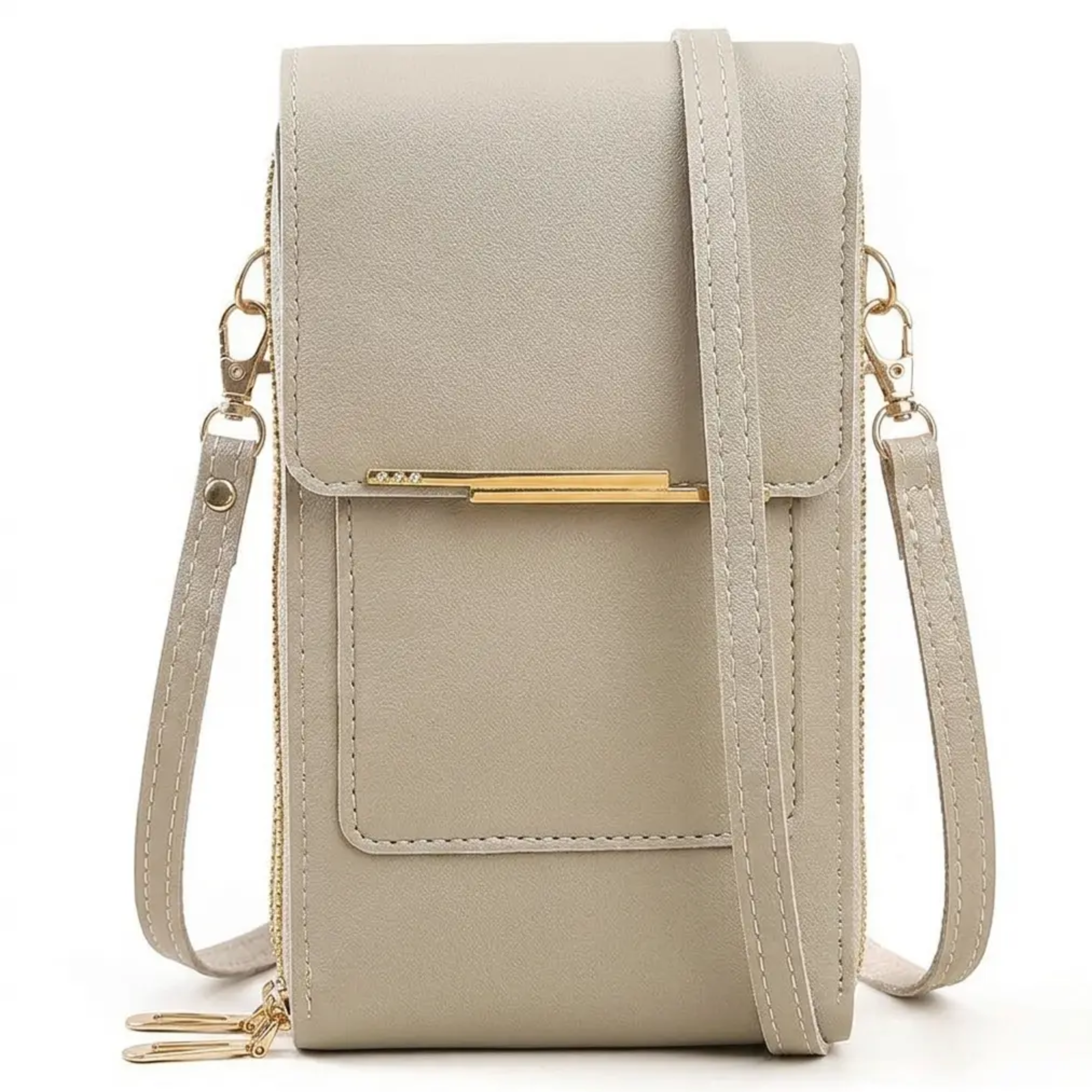 Crossbody Telefoontas met RFID-bescherming en Touchscreen Venster – Veilige Handsfree Portemonnee voor Smartphones tot 6,7 inch | Sulvida
