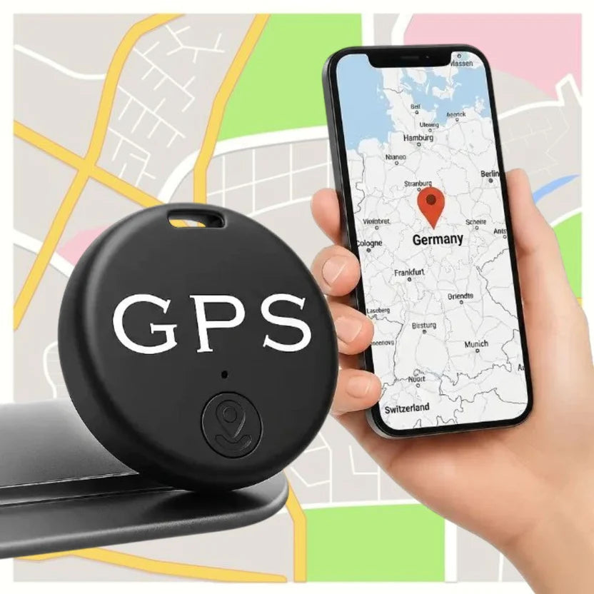 Compacte GPS-Tracker Zwart 38mm 2-Pack Locatievolgsysteem Realtime Magnetisch voor Auto Fiets Bagage Kind | Sulvida