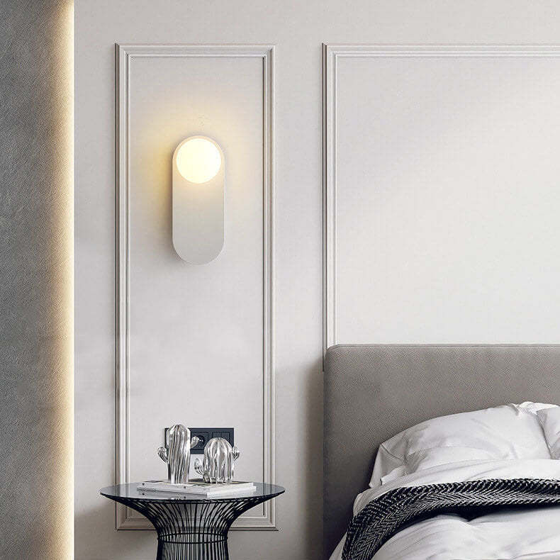 Glazen Wandlamp met Ringvormige Basis Minimalistisch Design voor Gang Woonkamer Slaapkamer Hal Verlichting | Sulvida