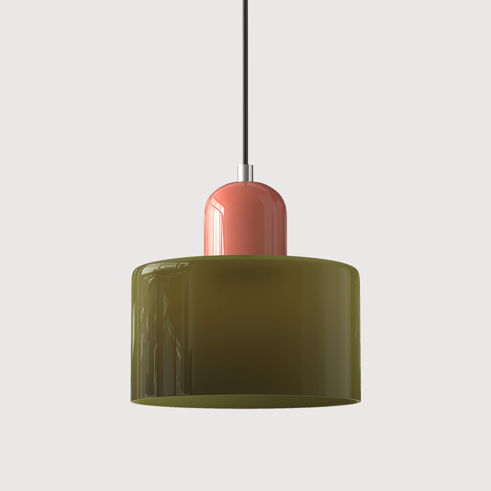 Glazen Hanglamp Bauhaus Design Goudkleurig Metaal E27 Fitting Eetkamer Woonkamer Verstelbaar Moderne Verlichting | Sulvida