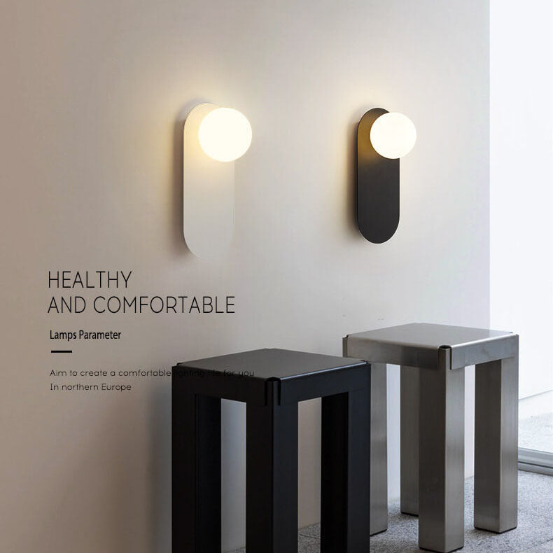 Glazen Wandlamp met Ringvormige Basis Minimalistisch Design voor Gang Woonkamer Slaapkamer Hal Verlichting | Sulvida