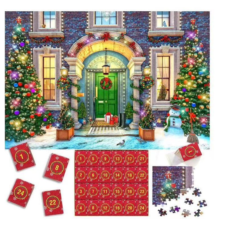 Adventskalender Bouwstenen Kerstset 24 Dagen Speelgoed Creatief Constructie Puzzel Kerst December Kinderen | Sulvida